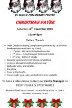 Kilmallie Community Centre Christmas Fayre