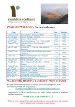 Lochaber and Lorn Scottish Ramblers Walks to November 1st 2014