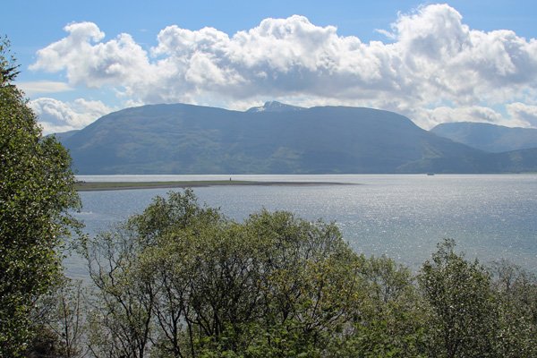 Great views over Loch Linnhe towards Glen Coe