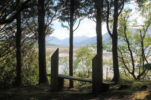 A bench with a view over Loch Linnhe