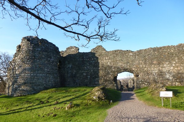 Old Inverlochy Castle with corner tower