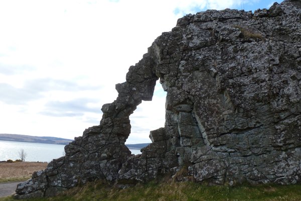 The Wishing Stone as seen from Lochaline