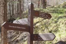 The various trails on the Cow Hill circuit