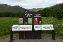 The start of the walks at Creag Meagaidh carpark
