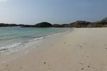 The silvery sands of Port nam Murrach