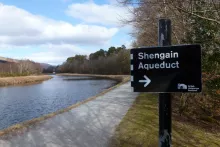 Sign to The Shengain Aqueduct