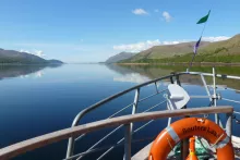 Heading off down Loch Linnhe on The Souters Lass