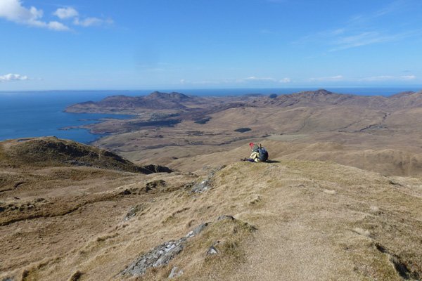 Take time to enjoy the views from the summit of Ben Hiant