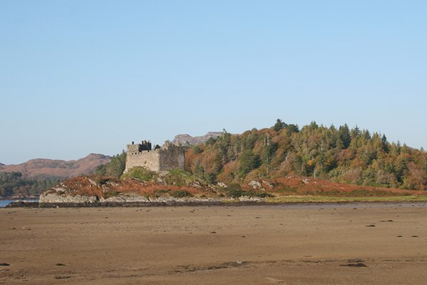 Castle Tioram on the tidal island of Eilean Tioram