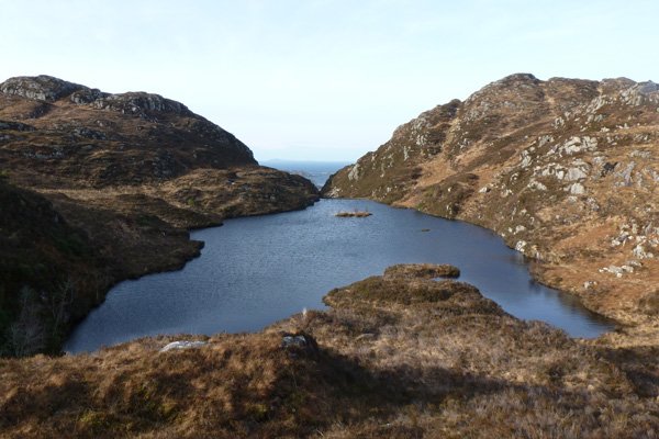 View of hill lochan