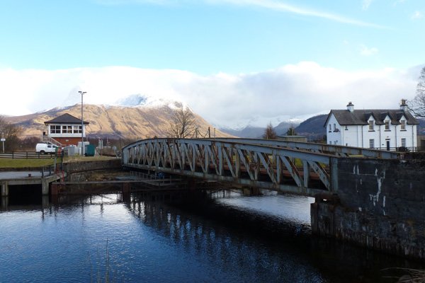Rail bridge over the Caledonian Canal