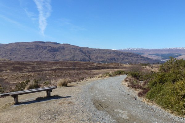 A welcome bench on route