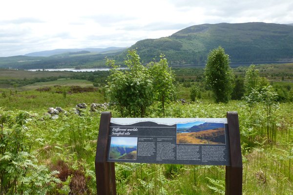 The viewpoint on the Alt Dubh Trail