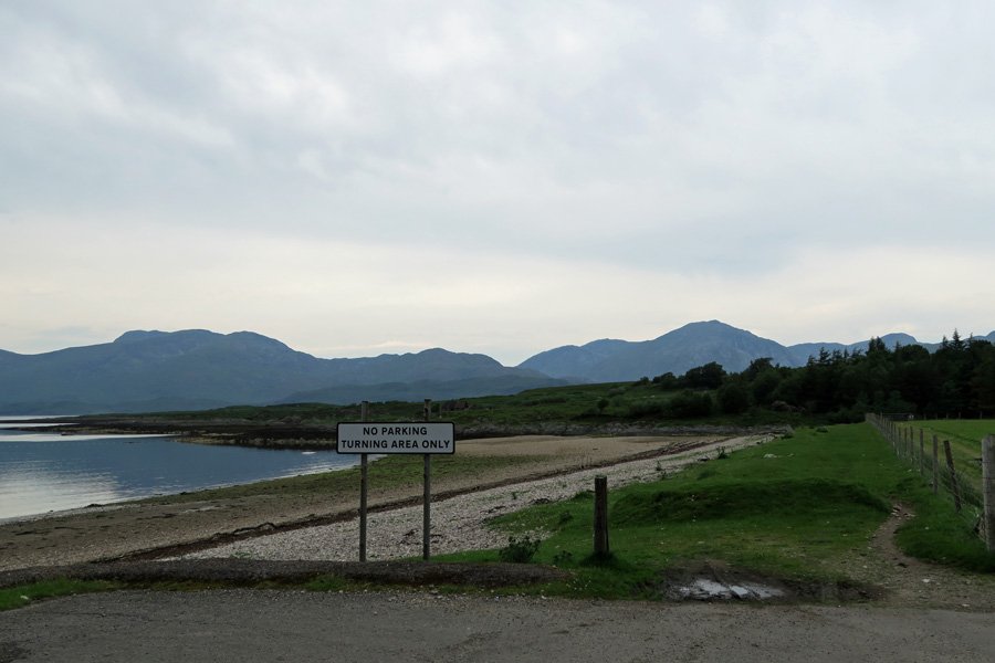 The start of the walk to Rubha Mor from Cuil Bay