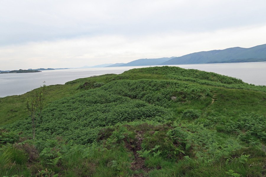 The path to the end of the peninsula is fairly easy to follow once found