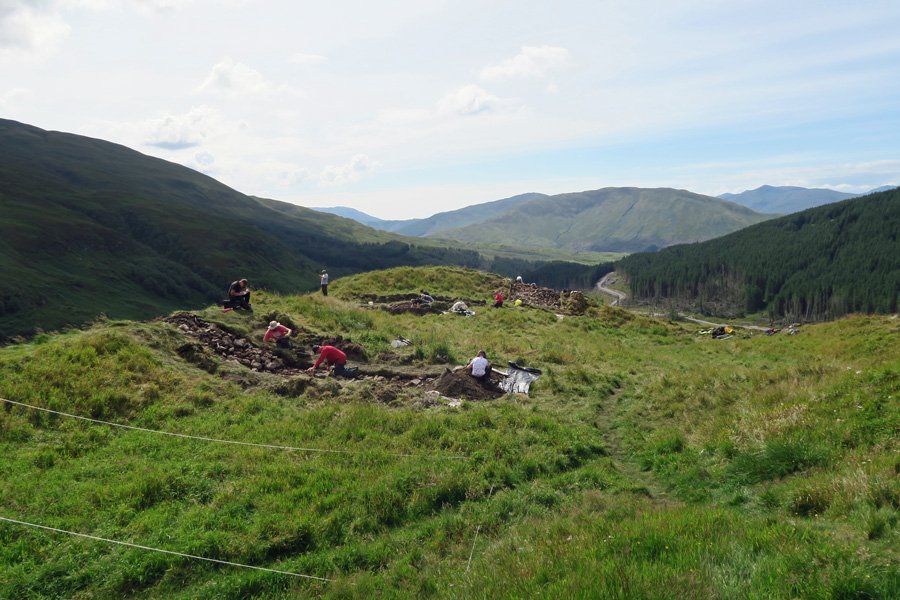 Dun Deardail - some excavation work was carreid out in August 2015