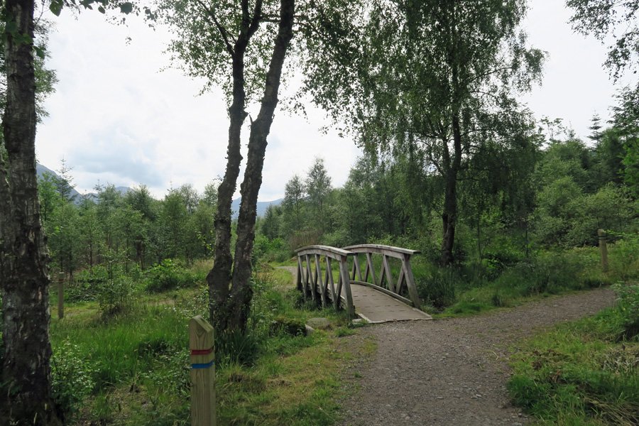 Crossing the bridge from the Braveheart carpark