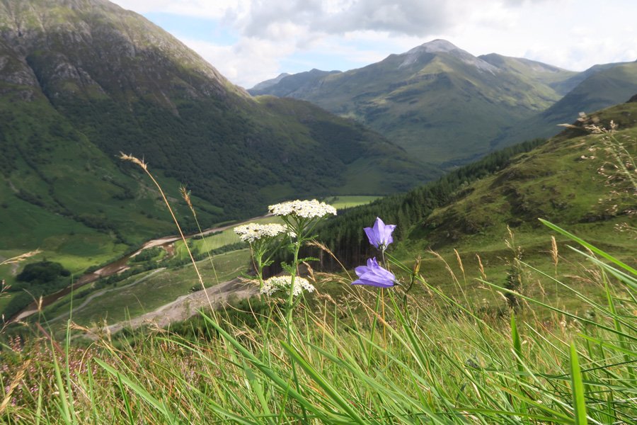 Views from the vifrified fort at Dun Deardail