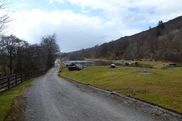 Lochs on the Caledonian Canal at Gairlochy