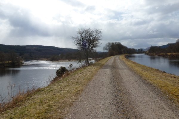 Towpath along the Caledonian Canal