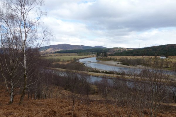 View of the Caledonian Canal and River Lochy from road