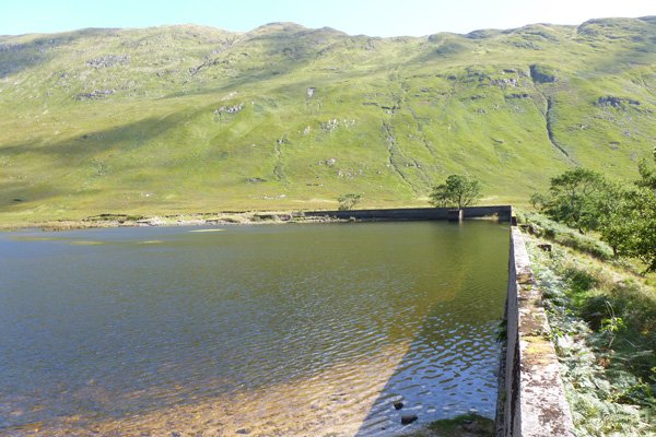 Galmadale Dam built between 1908 and 1910