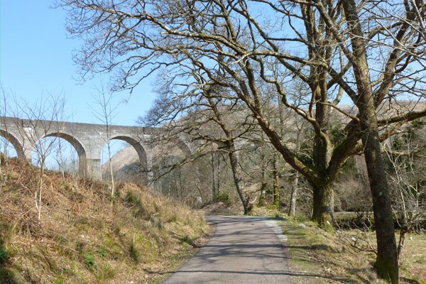 The walk starts on the track to Corryhully Bothy