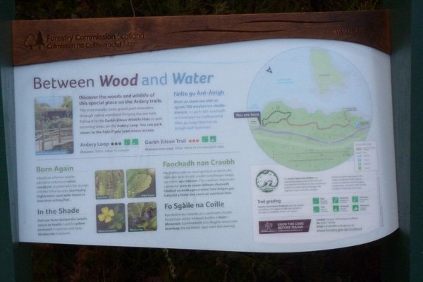 the forestry commission information board