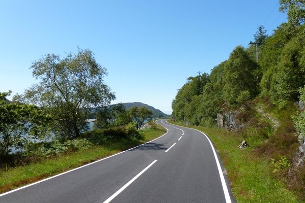 The old and the new roads