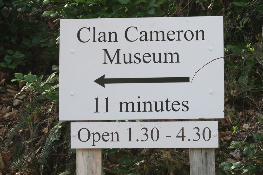 The Clan Cameron museum is a short detour away