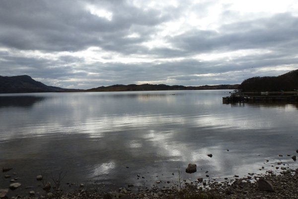 Loch Morar at the start of the walk