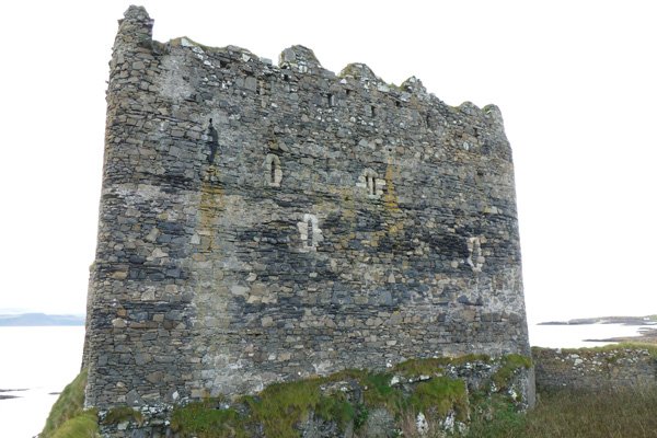 Mingary Castle with rock-cut ditch
