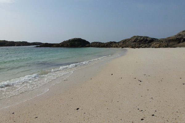The silvery sands of Port nam Murrach
