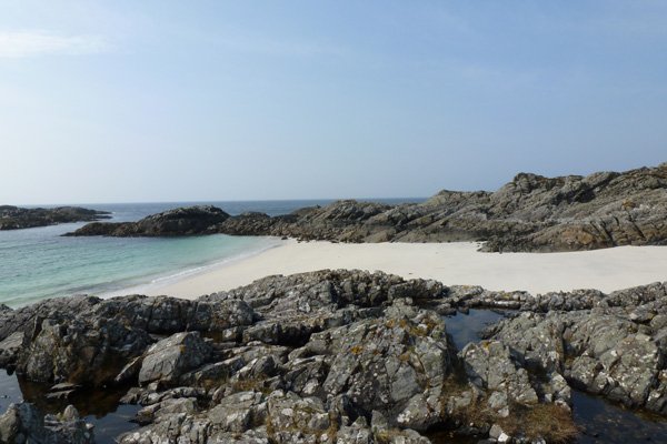 Silvery sands of Port nam Murrach