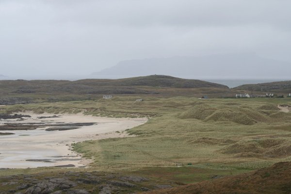 Sand dunes and machair at Sanna