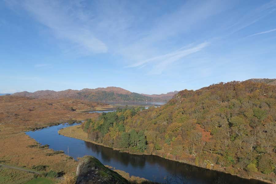 Looking down The River Shiel from Shielfoot Torr