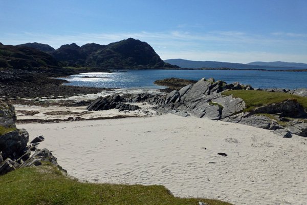 Silver sands with some interesting machair behind. We had great fun exploring the delightful flora...