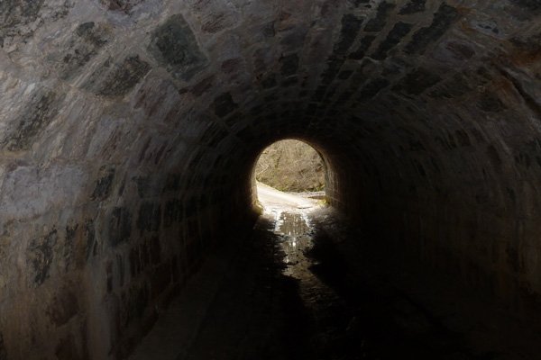 Pedestrian tunnel under the Caledonian Canal-Shengain Aqueduct