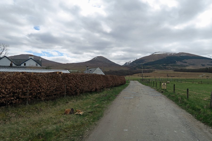 The track passes Corriechoille Lodge