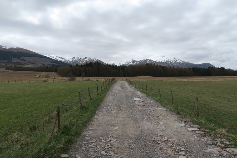 Passing past Corriechoille Lodge