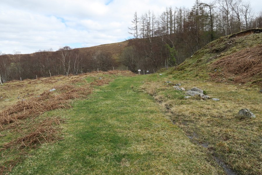 The old railway line from Loch Treig to Fort William
