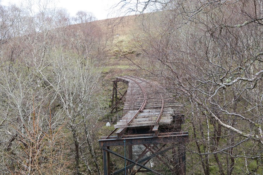 The old bridge over Allt leachdach gorge