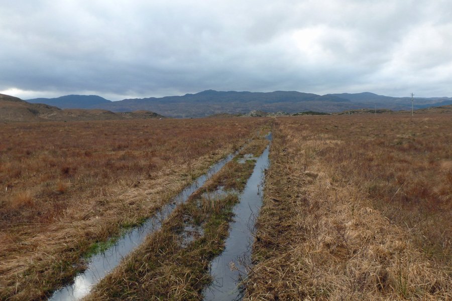 There are a number of tracks across Kentra Moss - remember your wellies...