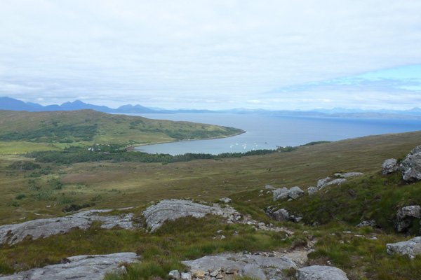 View from Rum to The Isle of Skye