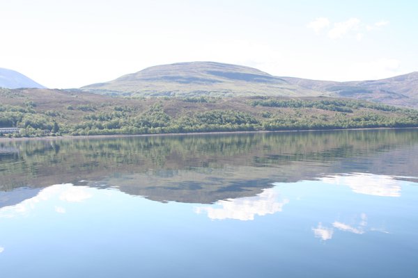 Great reflections on the loch on a calm day