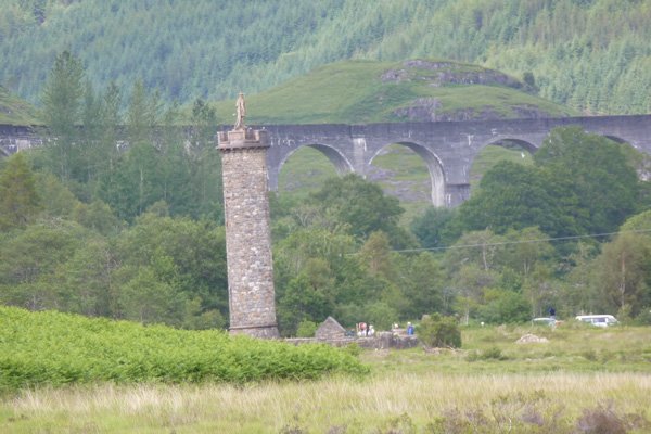 The Glenfinnan monument and viaduct