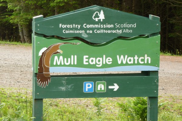 Mull Eagle Watch sign