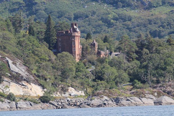 Glenborrodale Castle from Loch Sunart