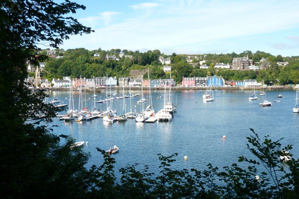 View from the Aros Park Walk to Tobermory