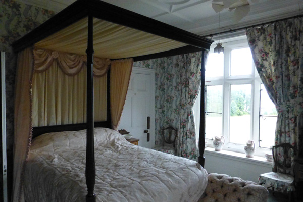 Lady Monica's bedroom at the front of Kinloch Castle